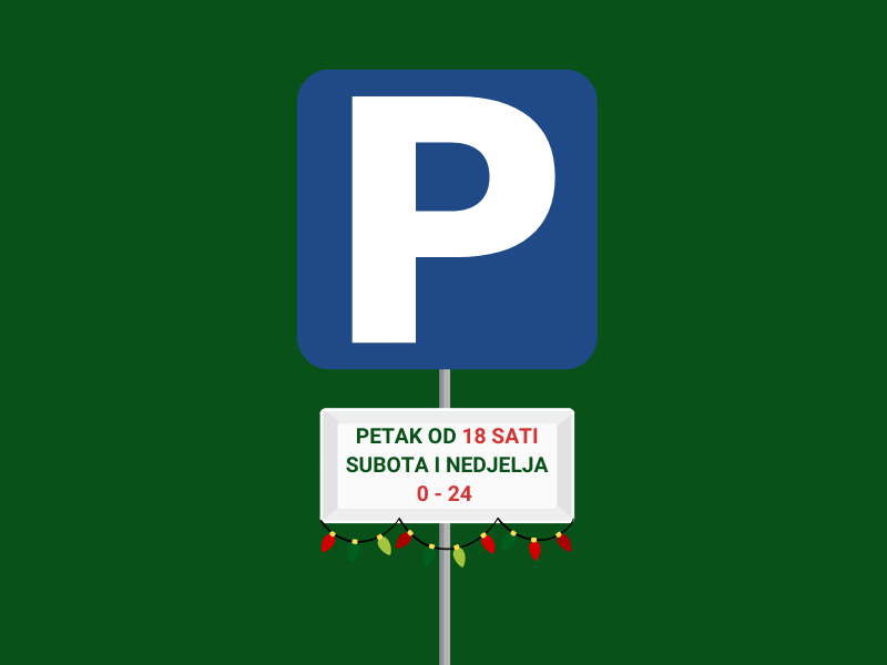 Besplatno parkiranje za Advent!